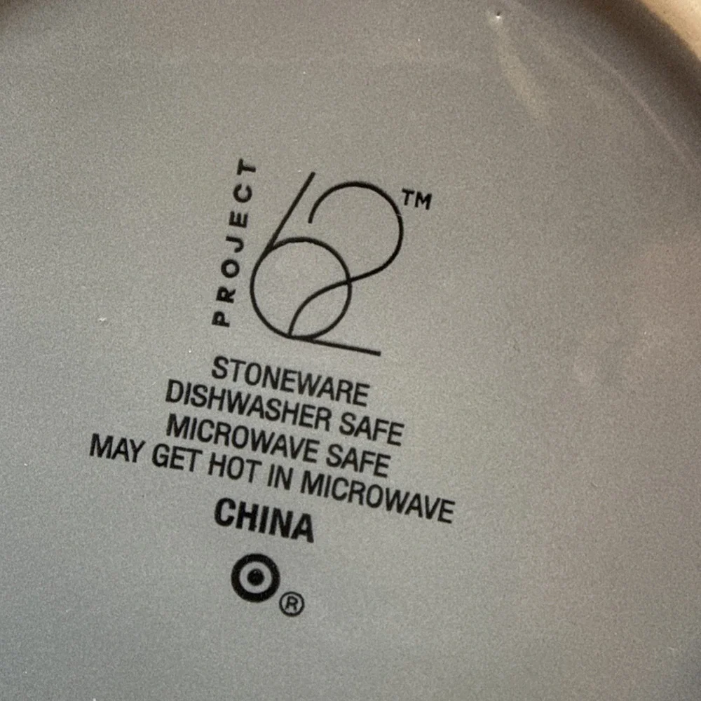 Project 62 Gray Glossy Stoneware 2 Salad Plates 4‎ Jumbo Cereal Soup Bowls